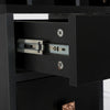 Dressing Table with Drawers, Mirror Stool Set Makeup Desk Vanity Table Bedroom