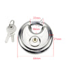 Heavy Duty Round Discus Shackle Padlock 304 Stainless Steel With 72 Keys (70mm)