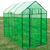 Reinforced Steel Walk-in Polytunnel Greenhouse with Door Plant Grow House Garden