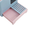 Foldable Double Door Cat Litter Box Pet Toilet Tray w/ Lid Drawer For Cat&Rabbit
