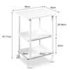 Mobile Printer Utility Cart Machine Stand Home Office Storage Organiser Shelves