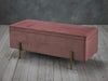Storage Ottoman Blanket Box Pink Chest Bench Pouff Foot Stool Seat Toy Trunk