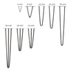 4 x Hairpin Legs / Hair Pin Legs Set for Furniture Bench Desk Table Metal 8"-28"