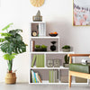 6-Cube Ladder Display Bookshelf L-Shaped Freestanding Storage Shelf Organiser