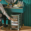 3/4/5/6 Rolling Drawers Storage Unit Jewellery School Study Table Top Under Desk