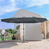 Extra Large 4.6M Garden Parasol Patio Umbrella Double Side Sunshade Sofa Outdoor
