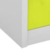 Locker Cabinets 2 pcs Grey and Green 90x45x92.5 Steel K2O9