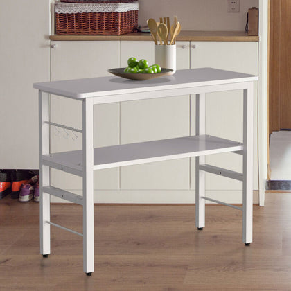 Kitchen Microwave Oven Stand Table 2 Tier Food Prep Storage Shelf Desk Organizer