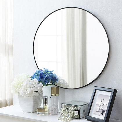 Large Alum Framed Wall Mirror Makeup Mirrors Wall Mounted Bathroom Home Decor UK