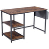 120x60cm Computer Desk with Storage Shelves Home Office Study Writing Work Table
