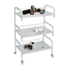 Glass Trolley Shelves 3-layer beauty frame Toughened Shelves Hair Beauty Salon
