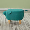 Animal Footstools Ottomans Faux Leather Padded Cushion Stool Pouffe Stool Kids
