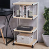 4 Tier Printer Stand Rolling Bookcase Kitchen Shelf Display Cabinet Side Table