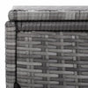 Double Wheelie Bin Shed Garden Hider Box Poly Rattan Anthracite/Black 2 Sizes