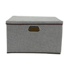 Large Foldable Storage Boxes with Lid Collapsible Home Clothes Organizer Fabric