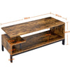 Industrial TV Table Wood TV Stand Console Cabinets with Shelves for Living Room