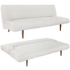 Upholstered 3 Seater Small Sofa Bed Settee Couch Recliner Sofabed Sleeper Beds