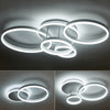 Cool White Chandelier LED Lamp Ring Frame Ceiling Light LivingRoom Pendant Light