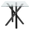 Large Rectangle Clear Tempered Glass Dinner Table for Living Dining Room Kitchen