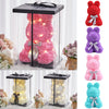 LED FOAM ROSE BEAR ARTIFICIAL FLOWER ROSE TEDDY BEAR DOLL FADDISH LOVE GIFT BOX