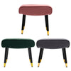 Vintage Velvet Pouffe Stool Footstool Living Room Foot Rest Stool Vanity Chair