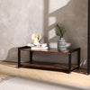 Industrial Wood Metal Frame Console Table Coffee Table TV Media Organizer Stand