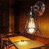Vintage E27 Industrial Wall Light Sconce Lamp Holder Switch Retro Edison Loft