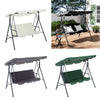 Patio Metal Swing Chairs Outdoor Hammock 3 Seater Canopy Garden Bench Sunshade
