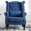 CHESTERFIELD CLASSIC BUTTONED WING BACK FIRESIDE ARMCHAIR SOFA QUEEN ANNE CHAIR