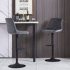 2x Breakfast Bar Stools Velvet Swivel Gas Lift Chairs Kitchen Pub Cafe Barstools