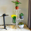 4 Tier Indoor Outdoor Plant Stand Flower Pot Display Shelf Metal Rack Home Decor