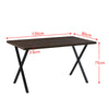 Modern Wood Dining Table Kitchen Dining RoomTable with X/U Shaped Metal Legs