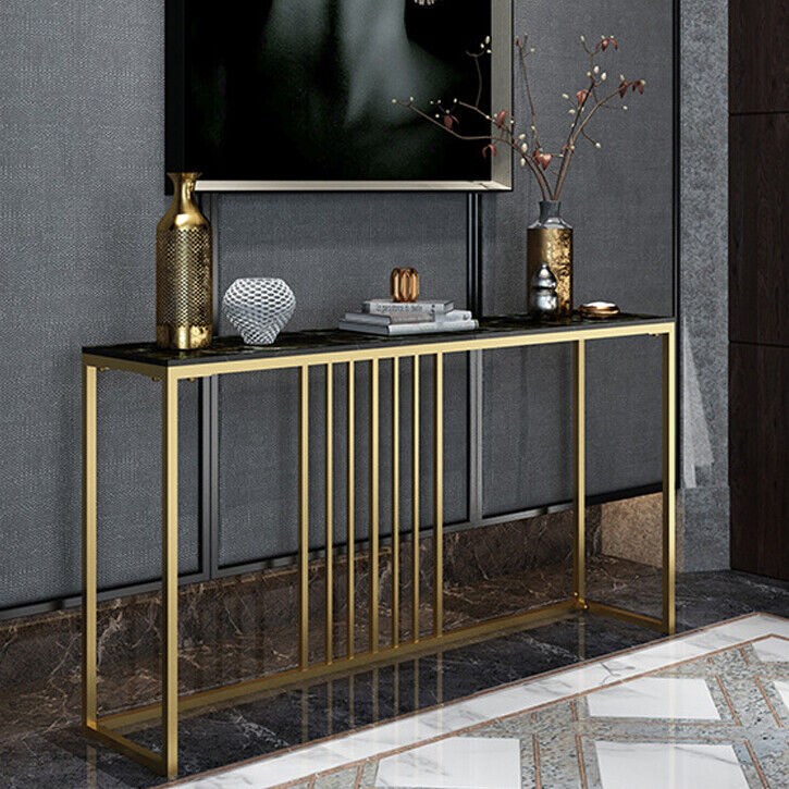 Large Slim Marble Console Table Hallway Foyer Wall Side Table Window S ...