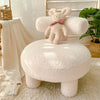 T Back Cute Stool Coffee Table Side Chair Kids Armchair Sofa Upholstered Seat UK