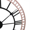 40/60cm Large Roman Numerals Home Garden Wall Clock Metal Big Giant Open Face