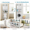 Over-The-Toilet Storage Cabinet 3-Tier Washing Machine Rack W/ Adjustable Shelf