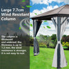 3x4(m) Metal Gazebo Pavilion Garden Party Tent Shelter 2-Tier Sun Shade Patio