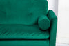 Velvet Sofa Bed Living Room Furniture 2 seater sofa bed with 2 bolister cushions