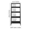 Modern Ladder Shelf, Bookshelf with 5-Tier Storage Shelves
