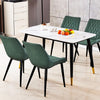 Dining Chairs Set of 2 Faux Leather Kitchen Chairs with Metal Legs Restaurants