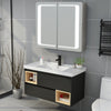 LED Bathroom Mirror Cabinet Illuminated Storage Cabinet Touch Sensor with Lights