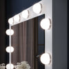 Dressing Table White Vanity Set Makeup Desk with Stool Mirror Drawer LED Lights