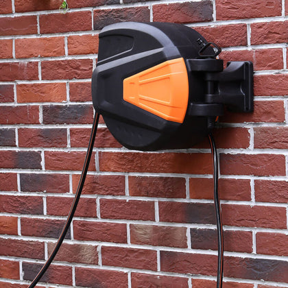 Wall Mounted Garden Auto Rewind Retractable Hose Reel Water Spray Pipe