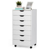 7-Drawer Chest Storage Cabinet Mobile Dresser Organizer with Drawers & Wheels