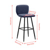 1/2/4/6x Bar Stools Gas Lift Swivel Faux Leather Kitchen Breakfast Counter Salon