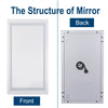 Jumbo 48"LED Lighted Bathroom Mirror Touch Button Anti Fog Backlit Vanity Mirror