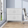 4 Doors Office Storage Cupboard Metal Filing Cabinet Furniture With 4 Shelves