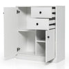 2-Door Storage Cabinet Buffet Cabinet w/ 2 Drawers Sideboard Kitchen Hallway