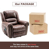 Leather Electric Power Lift Riser Recliner Chair Massage Heat Armchair Brown PU