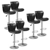 1/2/4/6x Bar Stools Gas Lift Swivel Faux Leather Kitchen Breakfast Counter Salon
